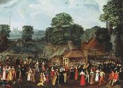 joris Hoefnagel A Fete at Bermondsey or A Marriage Feast at Bermondsey oil painting on canvas